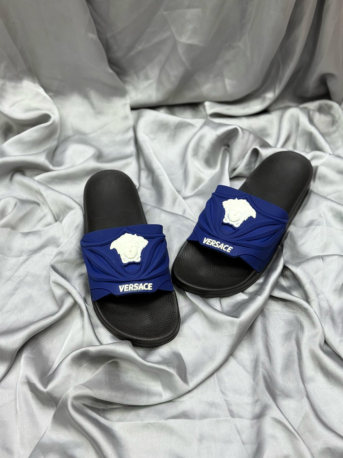 Versace Inspired Luxury Slides – Elevate Your Style & Comfort💙