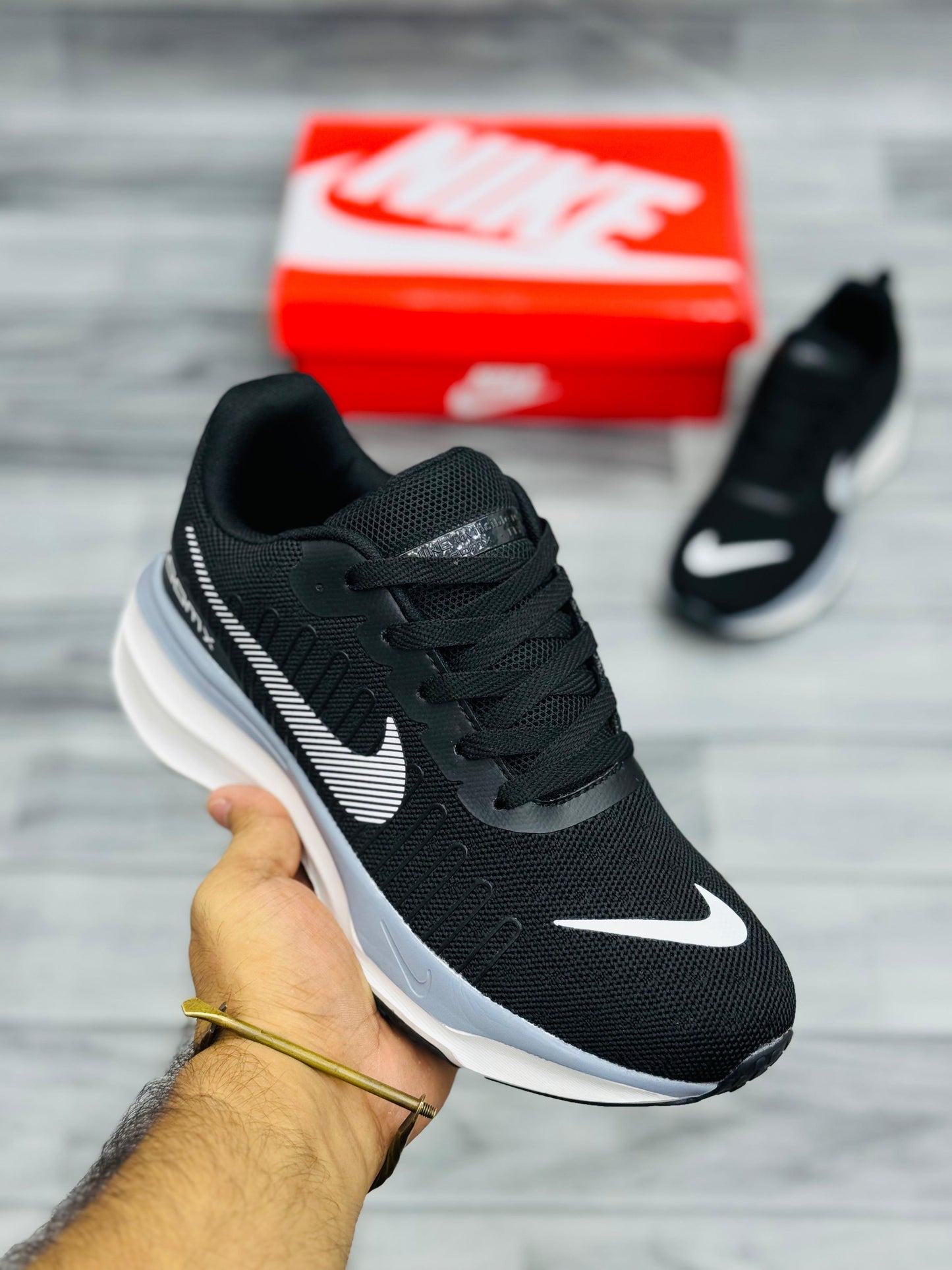 Nike Downshifter 12 – Black & White Men's Running Shoes