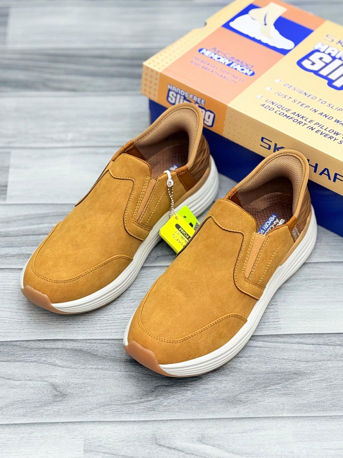 Skechers Slip-On Casual Shoes - Tan Brown