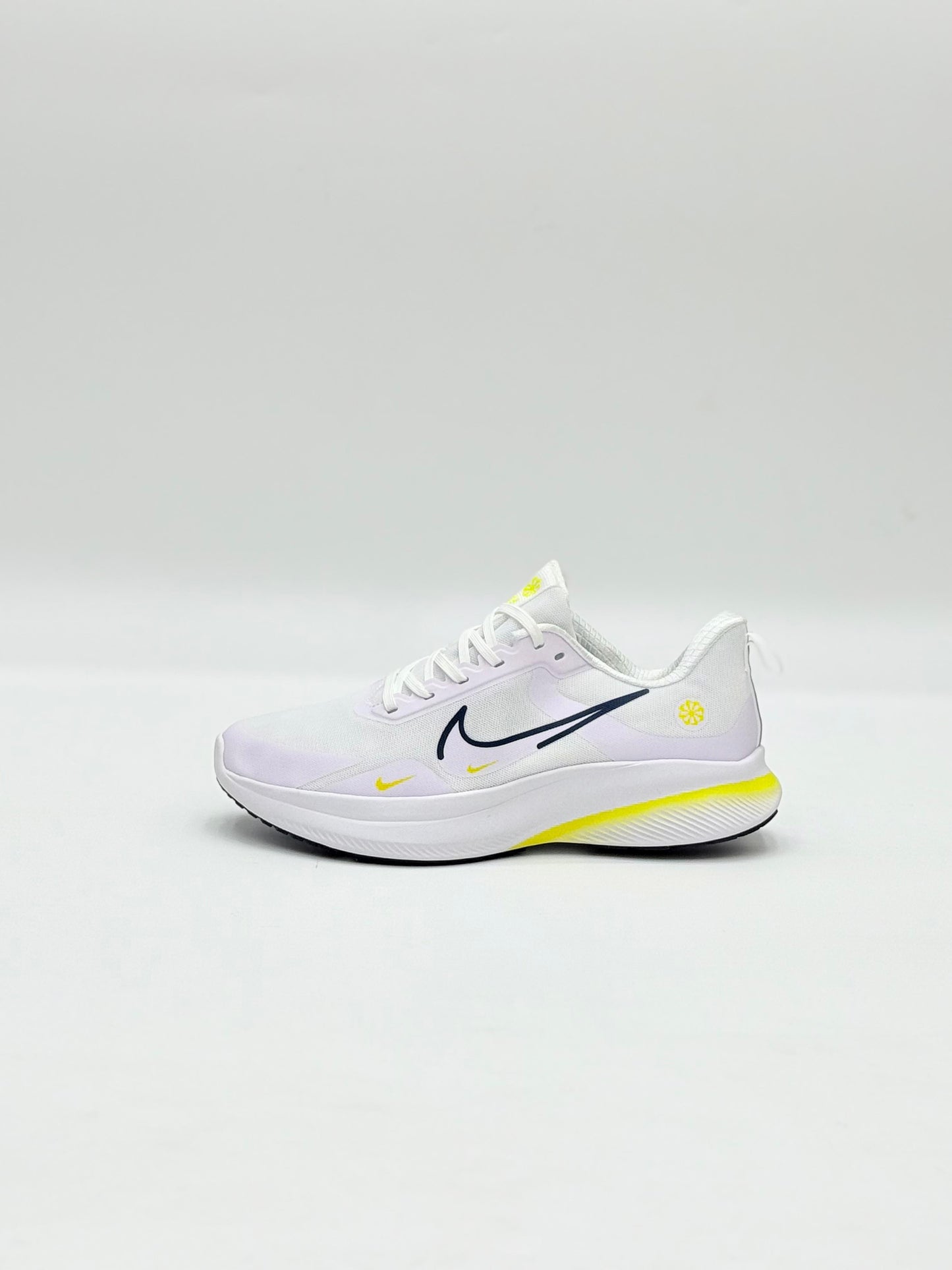 White & Coral Performance Sneakers – Lightweight & Stylish