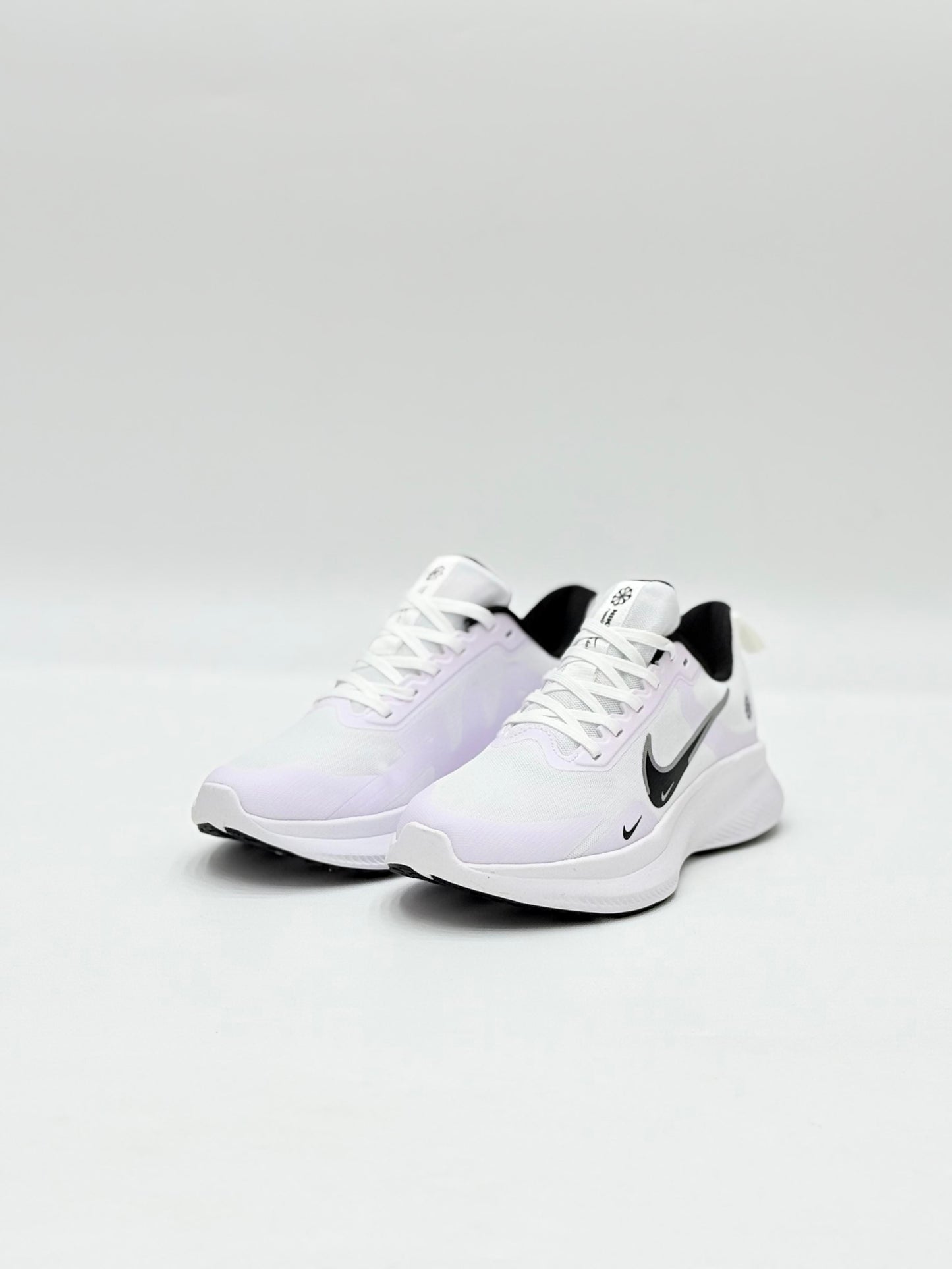 White & Coral Performance Sneakers – Lightweight & Stylish