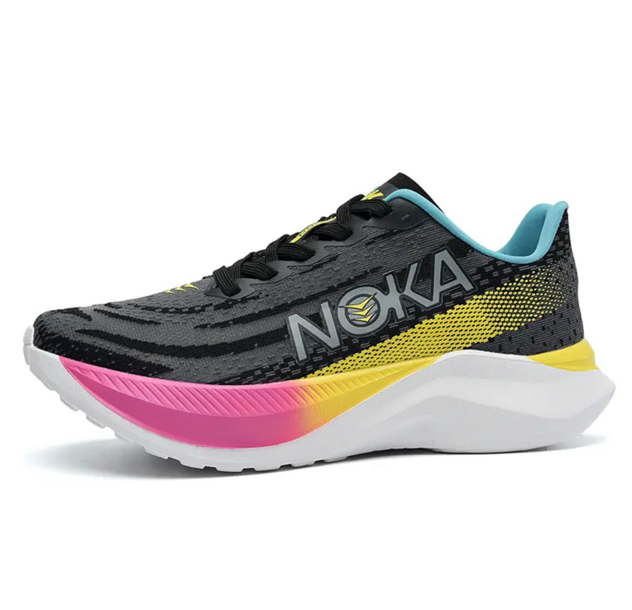 NOKA Performance Running Shoes – Black Neon Edition