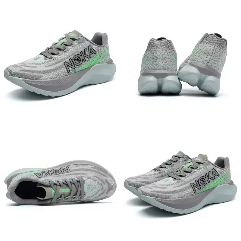 NOKA Lightweight Running Shoes - Cream & Pastel Blue