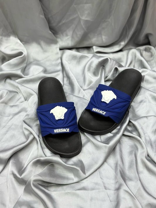 Versace Inspired Luxury Slides – Elevate Your Style & Comfort💙