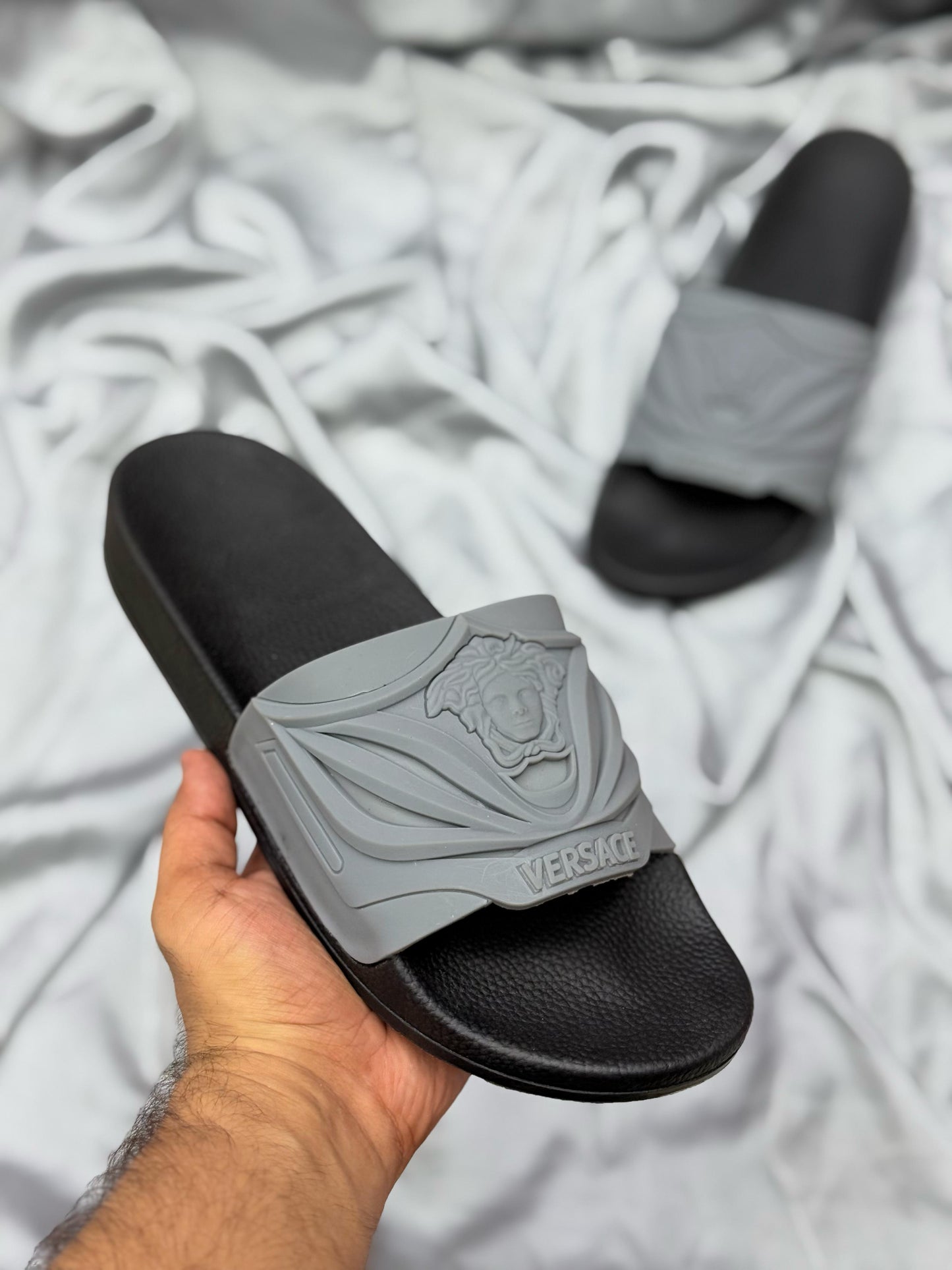 Versace Inspired Luxury Slides – Elevate Your Style & Comfort🩶