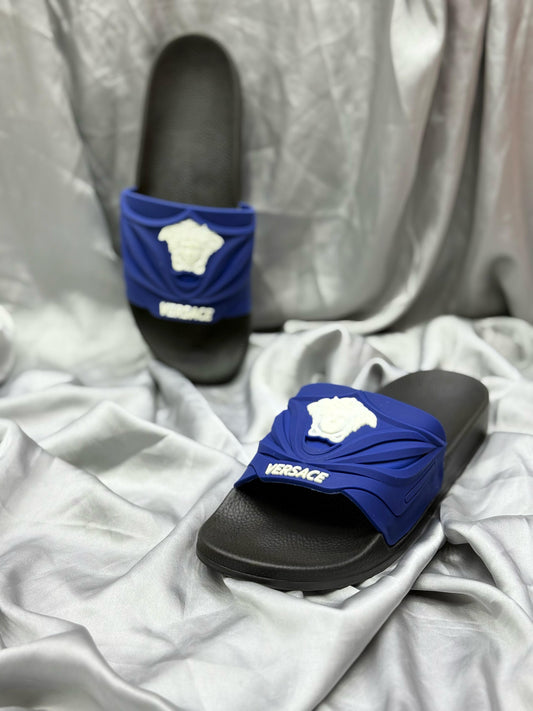 Versace Inspired Luxury Slides – Elevate Your Style & Comfort💙