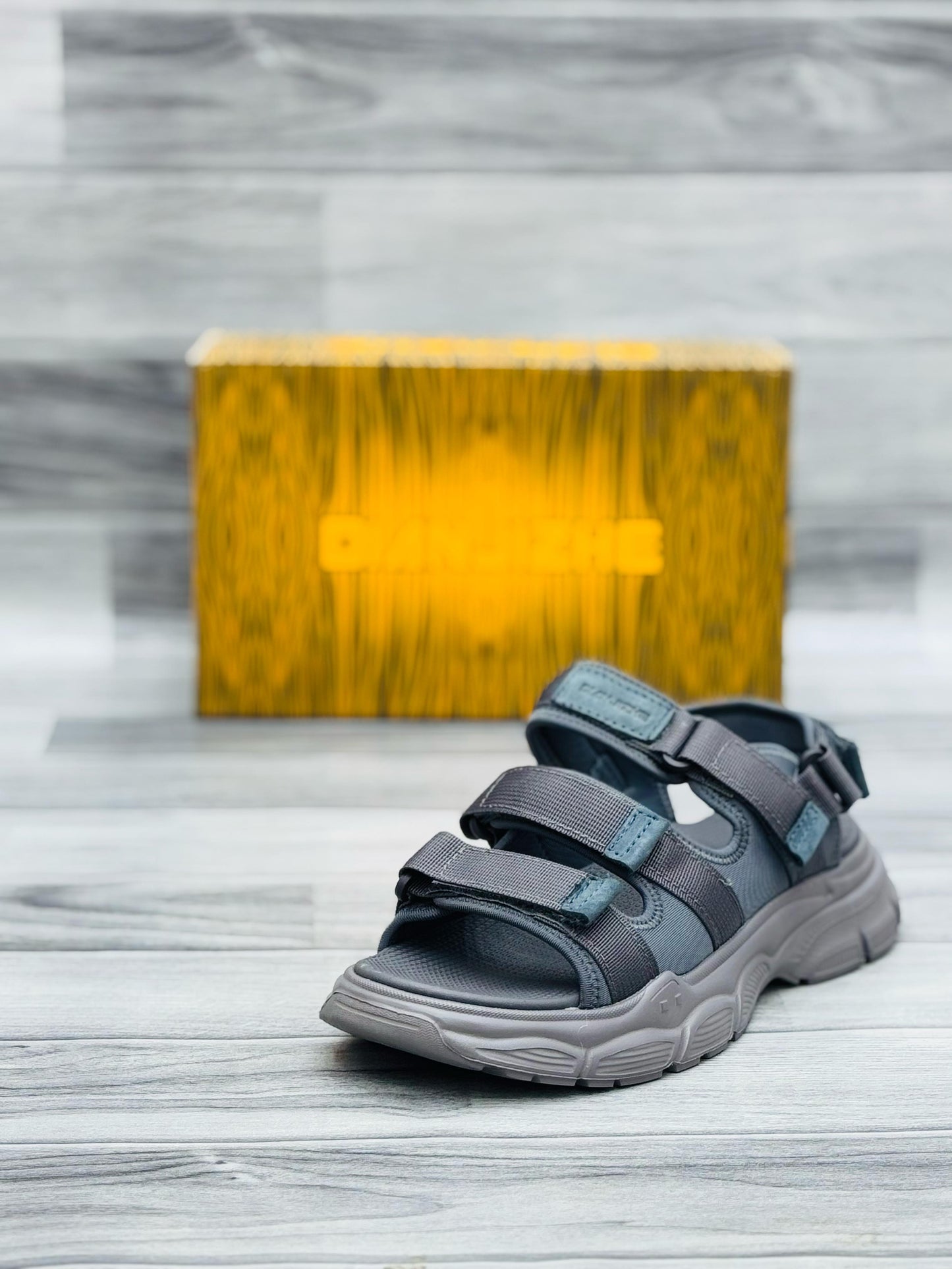 Dianzhe Black Chunky Sandals – Bold, Stylish & Ultra Comfortable