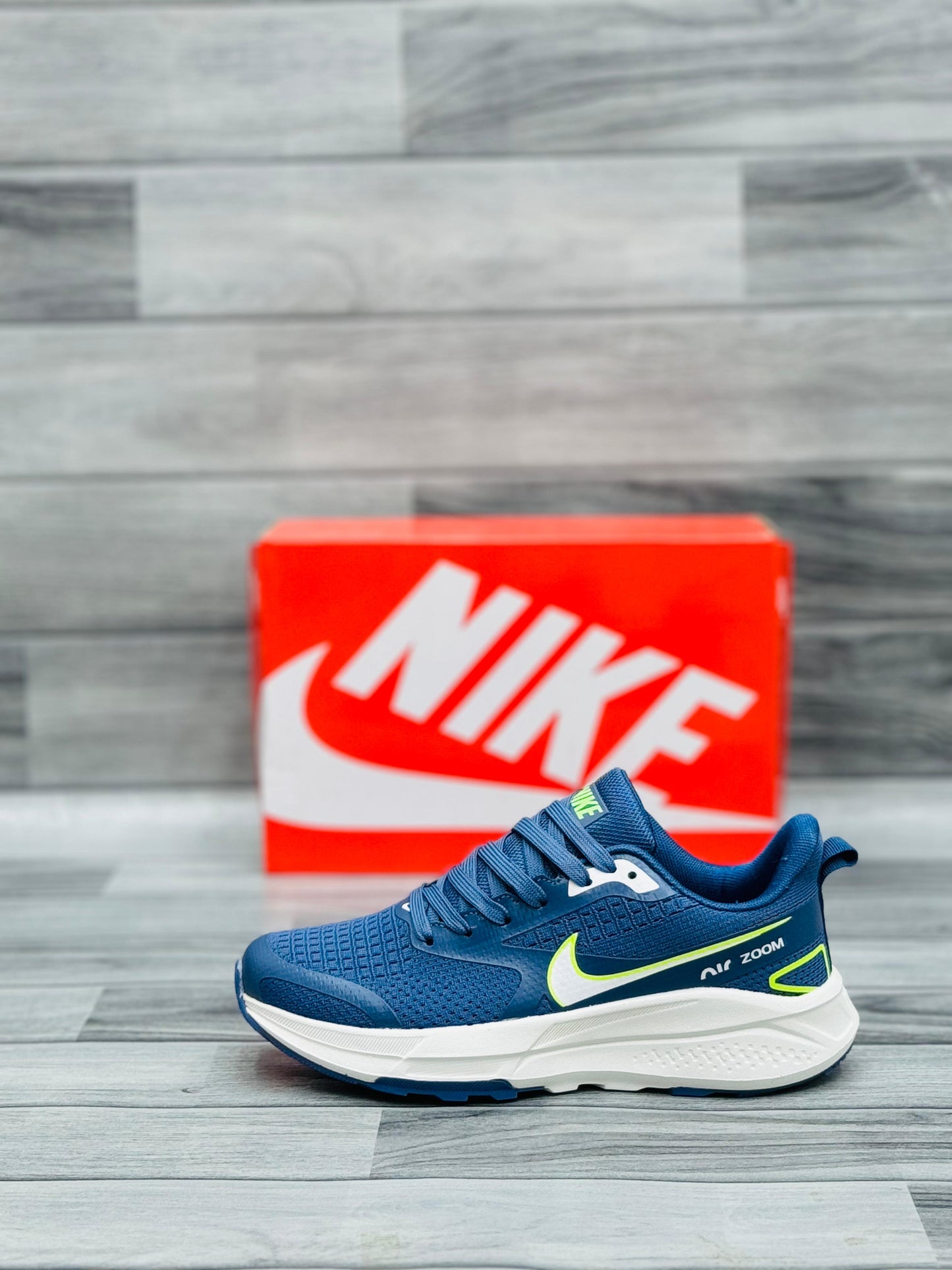 Nike Air Zoom Tech Runner – Blue Performance Running Shoes