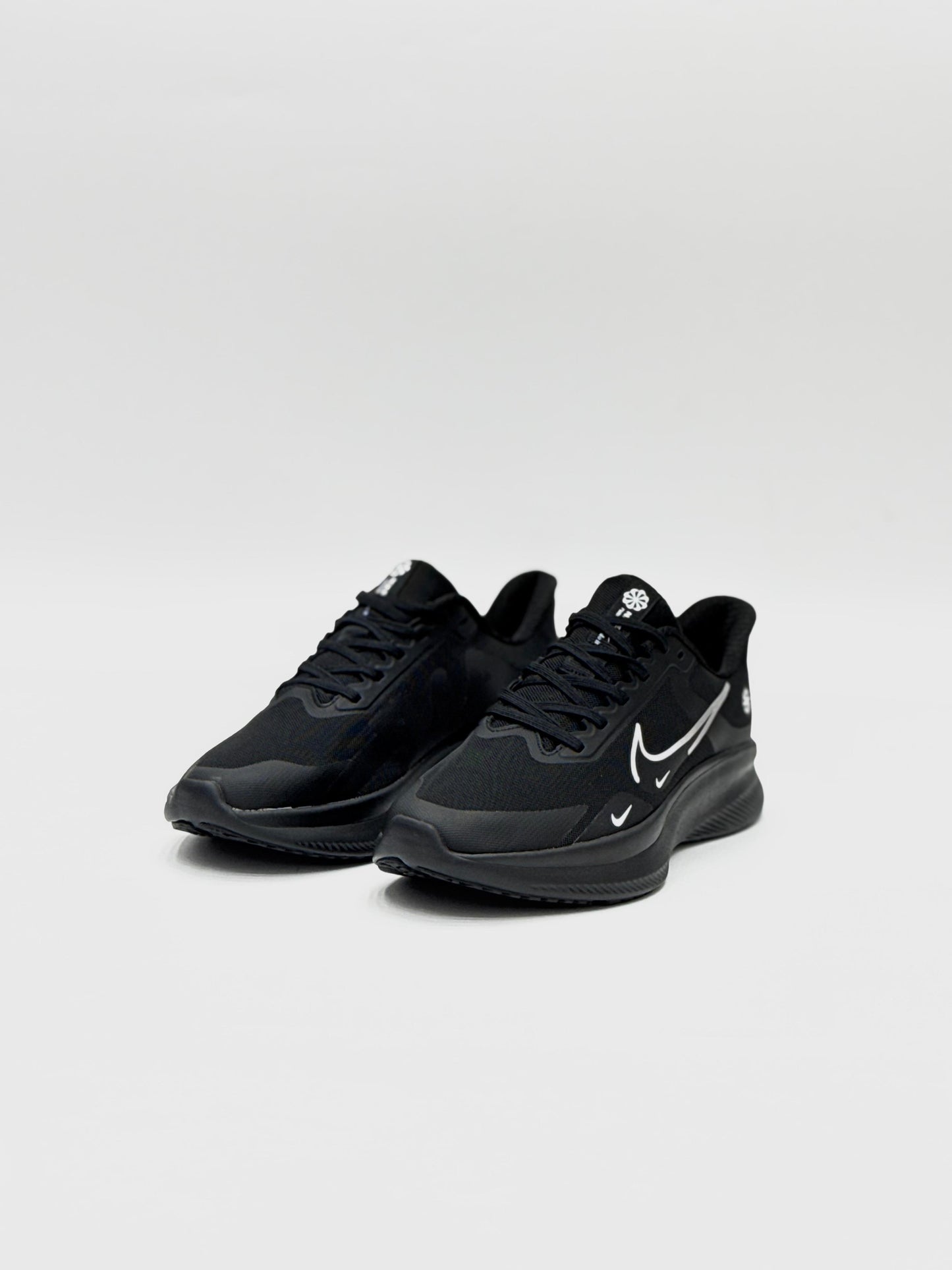 Ultra-Light All-White and Black Performance Sneakers