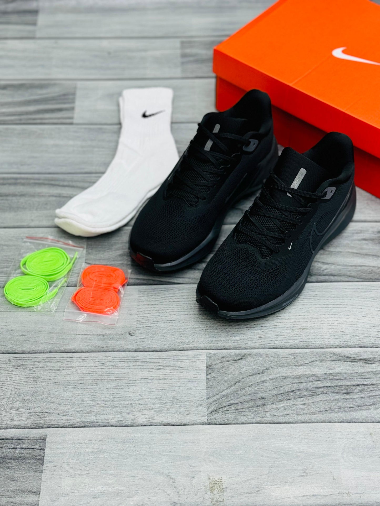 Black Performance Running Shoes – Lightweight & Stylish