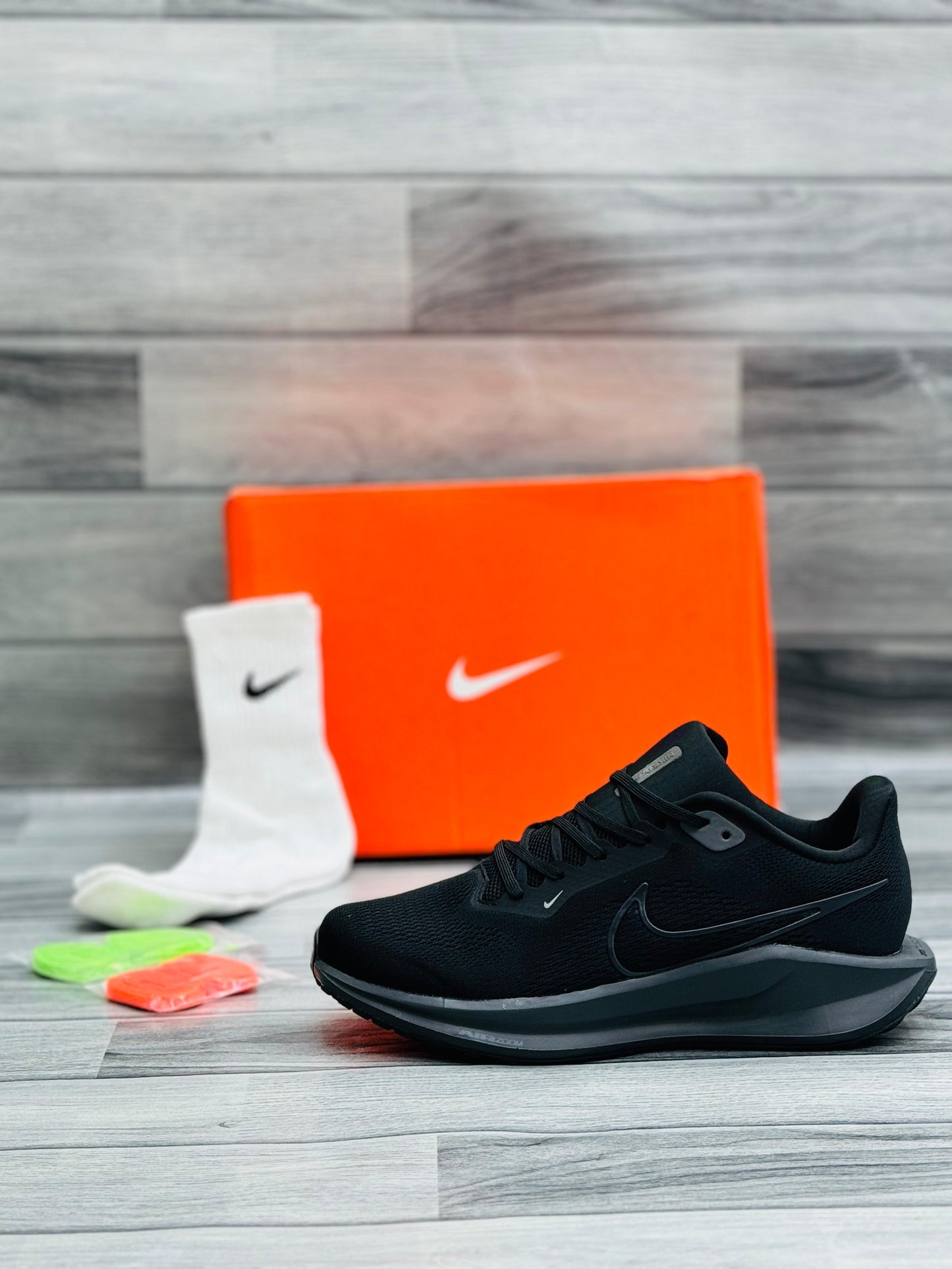 Black Performance Running Shoes – Lightweight & Stylish