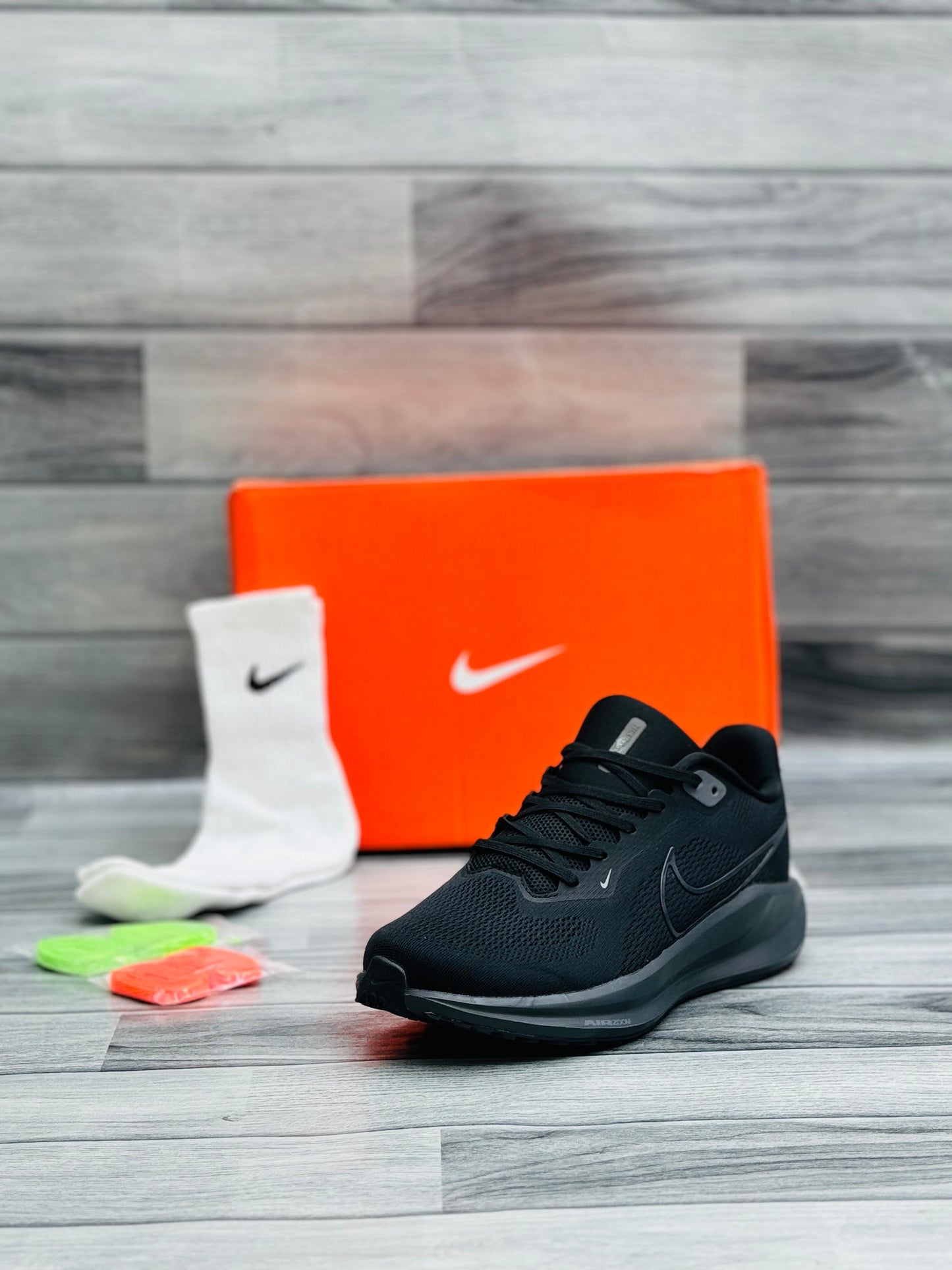 Black Performance Running Shoes – Lightweight & Stylish